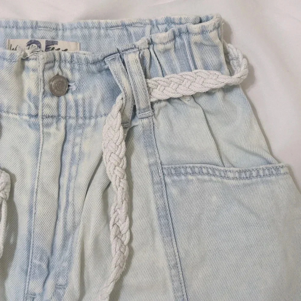 We The Free High Waisted Short, Color Light Blue, Size 25